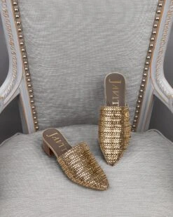 Aura Mule Antique/Gold 7 Aura Mule Antique/Gold -Ericjavits Shop SS24 60013 AURA MULE ANTIQUE GOLD CHAIR d884e0a3 ab66 430c bc31 6b14e50975b2