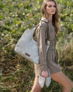 Aura II -Ericjavits Shop SS24 PALM BEACH 23185 AURA II 60013 AURA MULE SILVER