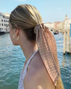 Twilly Scarf Tencel -Ericjavits Shop SS24 PALM BEACH TWILLY SCARF PNT PONYTAIL 87f800f0 a335 47d9 b1e2 3f7f8a1323b3