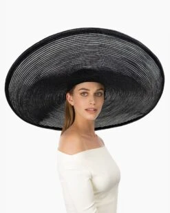 Giant Floppy HH -Ericjavits Shop SS25 12196 GIANT FLOPPY HORSE HAIR BLACK BRIM UP sm 8c0f1b81 64f8 42b9 b082 843fdaf7c019